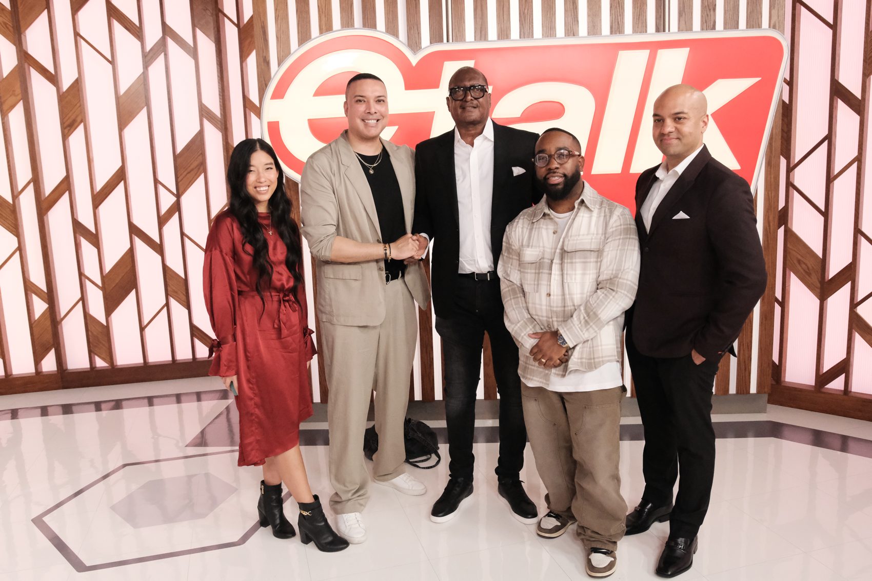 Mr. Mathew Knowles on a national Canadian television set during the media tour